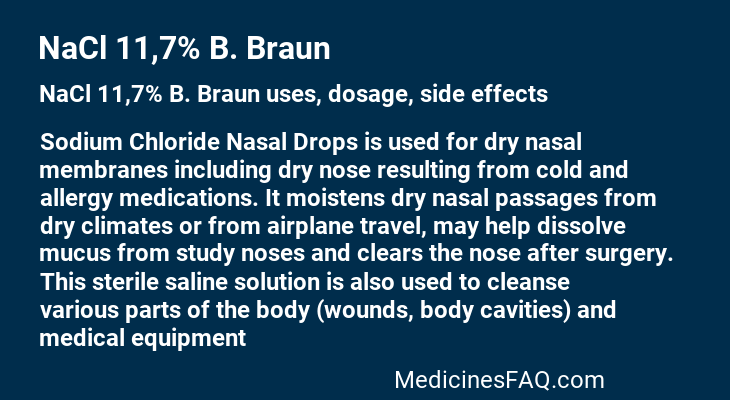 NaCl 11,7% B. Braun