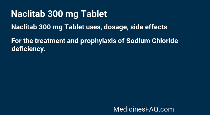 Naclitab 300 mg Tablet