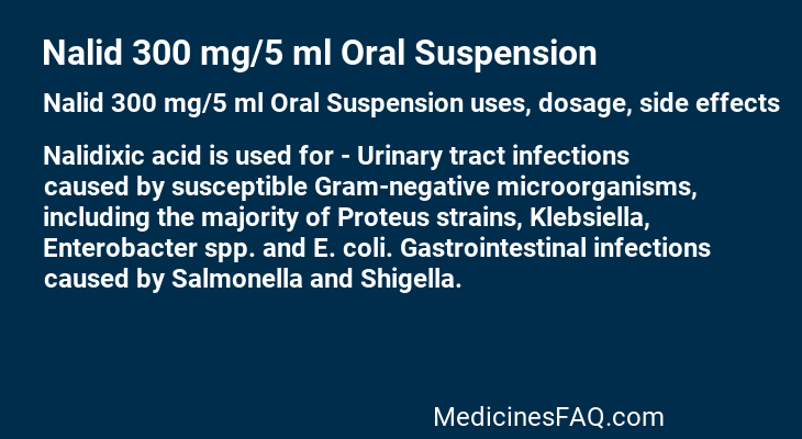 Nalid 300 mg/5 ml Oral Suspension