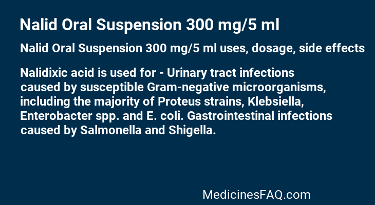 Nalid Oral Suspension 300 mg/5 ml