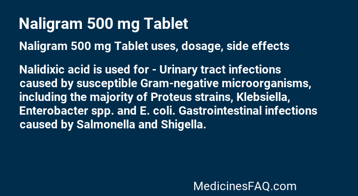 Naligram 500 mg Tablet