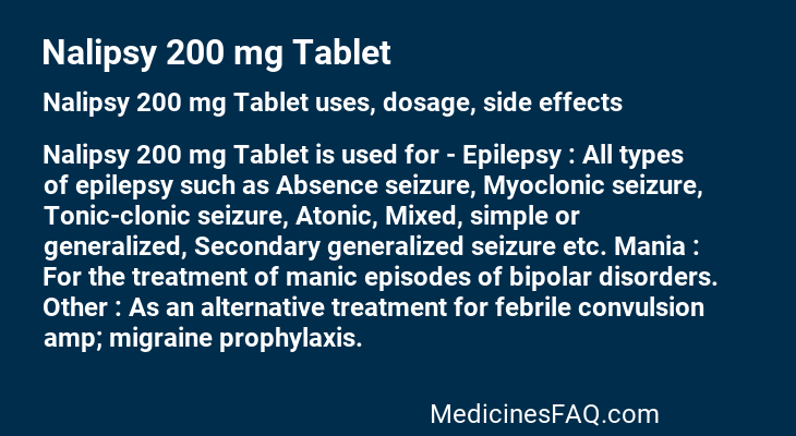 Nalipsy 200 mg Tablet