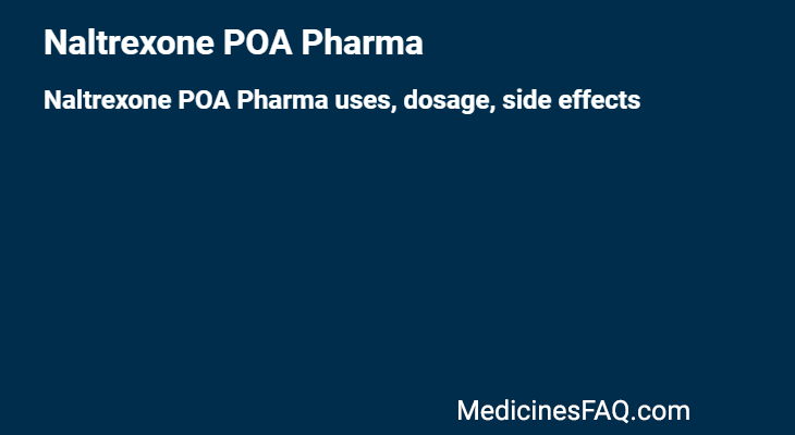 Naltrexone POA Pharma