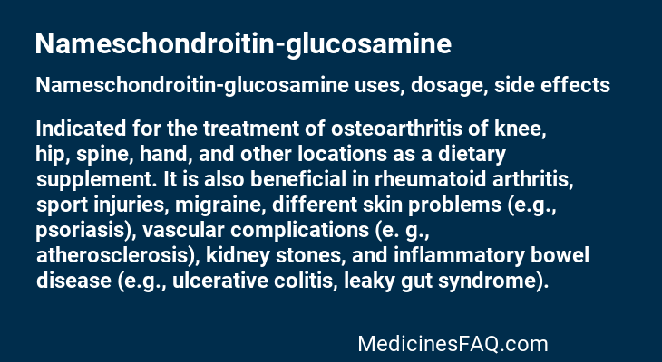 Nameschondroitin-glucosamine
