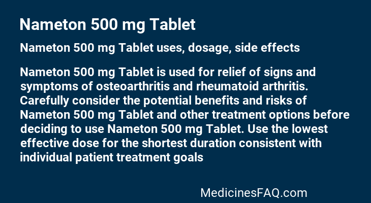 Nameton 500 mg Tablet