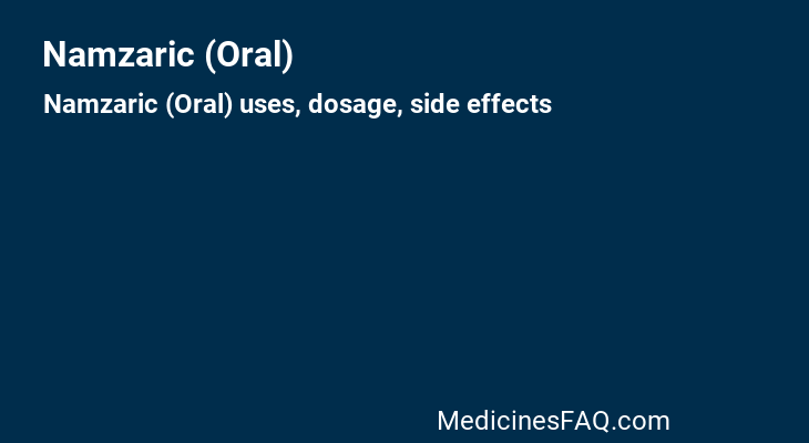 Namzaric (Oral)