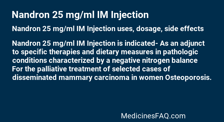 Nandron 25 mg/ml IM Injection