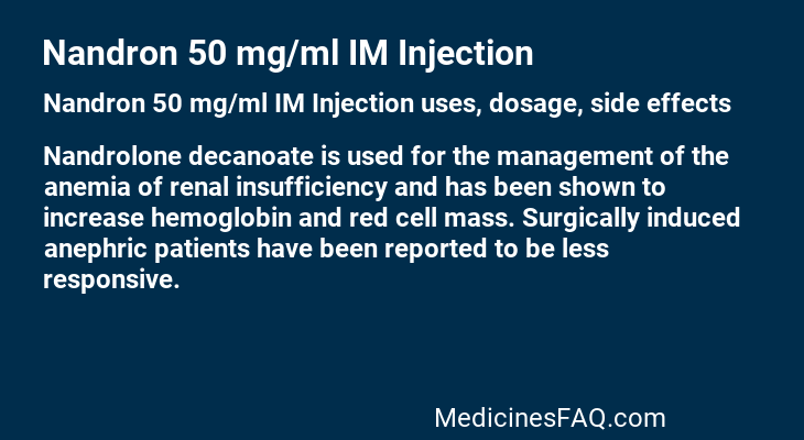 Nandron 50 mg/ml IM Injection