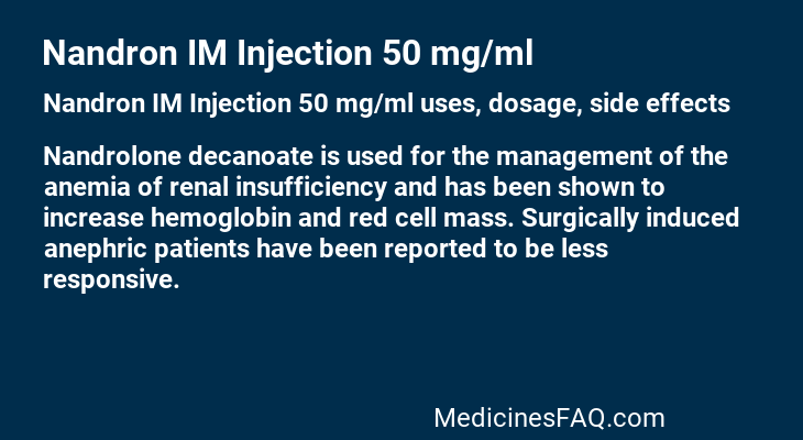 Nandron IM Injection 50 mg/ml