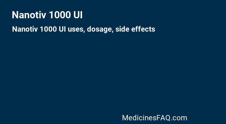 Nanotiv 1000 UI