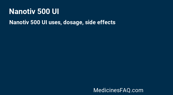 Nanotiv 500 UI