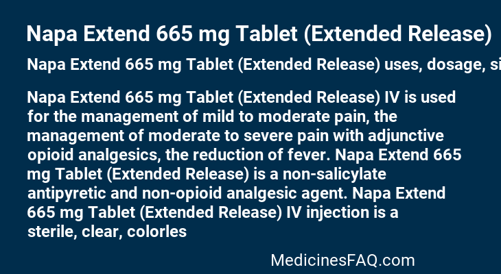 Napa Extend 665 mg Tablet (Extended Release)