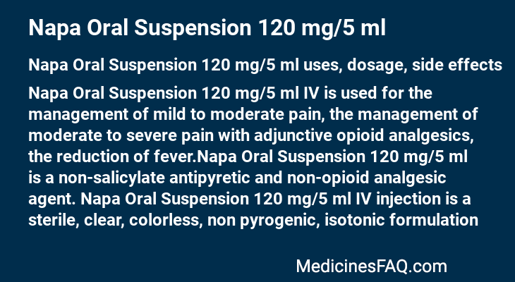 Napa Oral Suspension 120 mg/5 ml