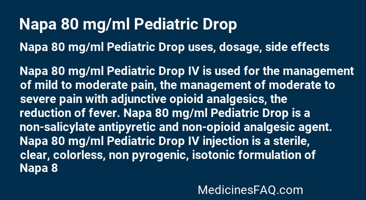 Napa 80 mg/ml Pediatric Drop