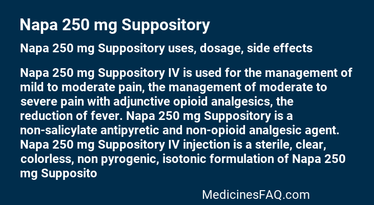 Napa 250 mg Suppository