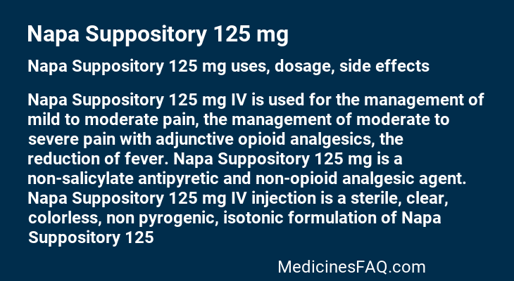 Napa Suppository 125 mg
