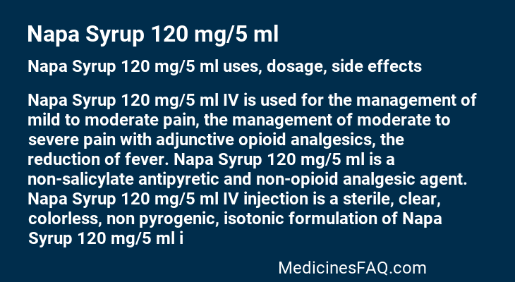 Napa Syrup 120 mg/5 ml
