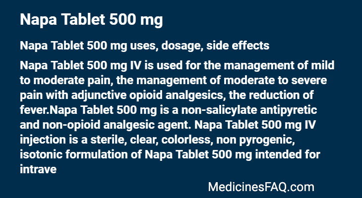 Napa Tablet 500 mg