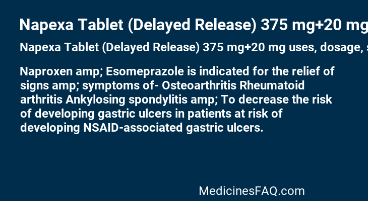 Napexa Tablet (Delayed Release) 375 mg+20 mg