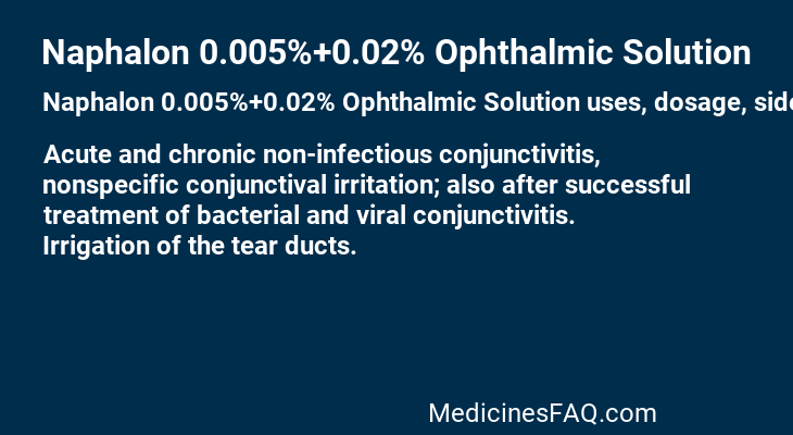 Naphalon 0.005%+0.02% Ophthalmic Solution