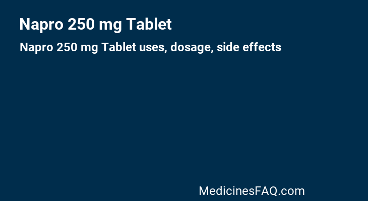 Napro 250 mg Tablet