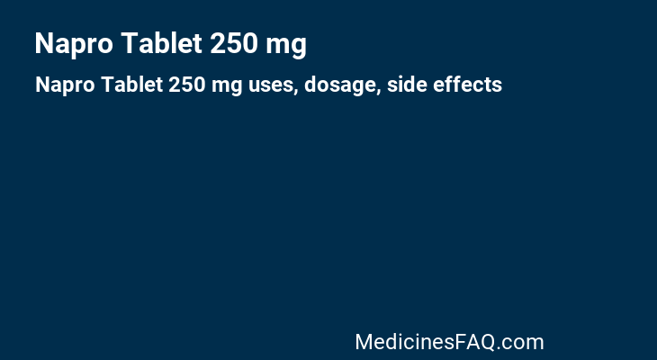 Napro Tablet 250 mg