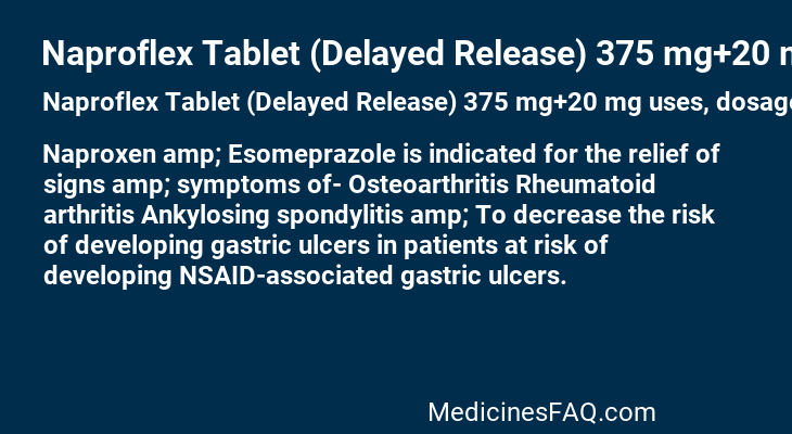 Naproflex Tablet (Delayed Release) 375 mg+20 mg