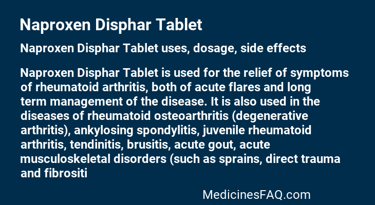 Naproxen Disphar Tablet