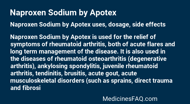 Naproxen Sodium by Apotex