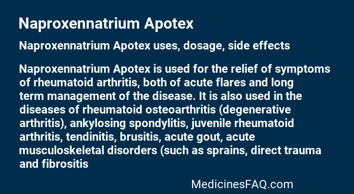 Naproxennatrium Apotex