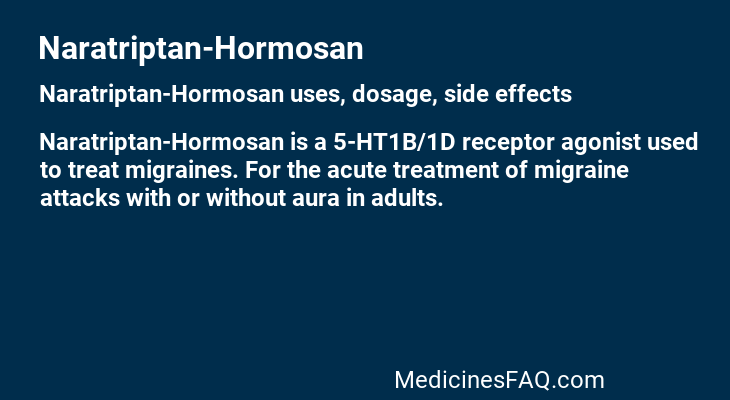 Naratriptan-Hormosan