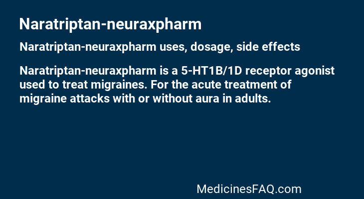 Naratriptan-neuraxpharm