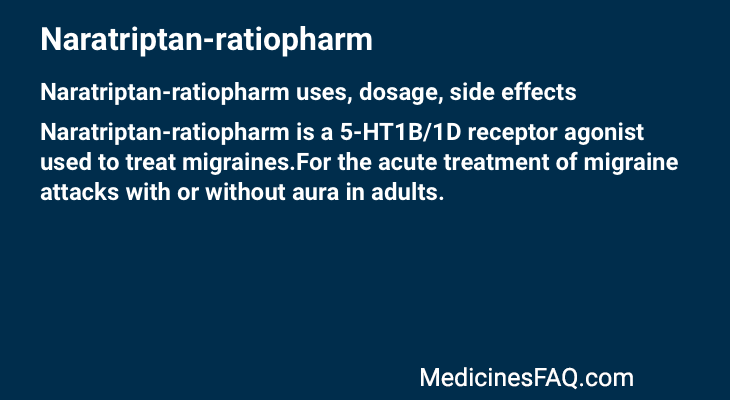 Naratriptan-ratiopharm