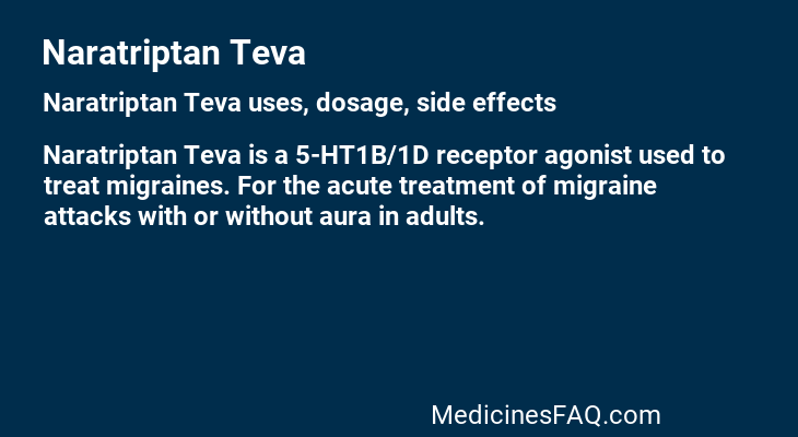 Naratriptan Teva