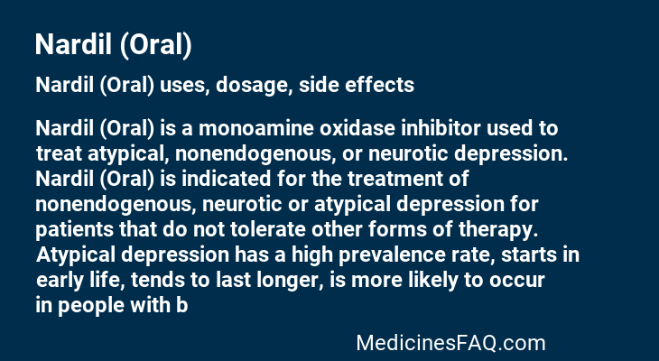Nardil (Oral)