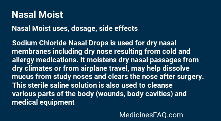 Nasal Moist