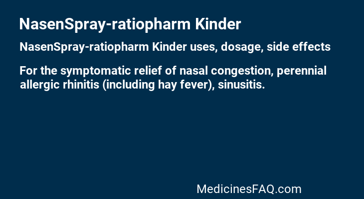 NasenSpray-ratiopharm Kinder