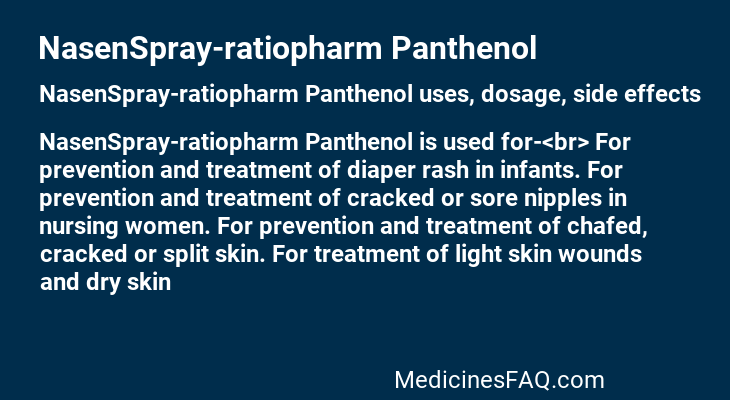 NasenSpray-ratiopharm Panthenol