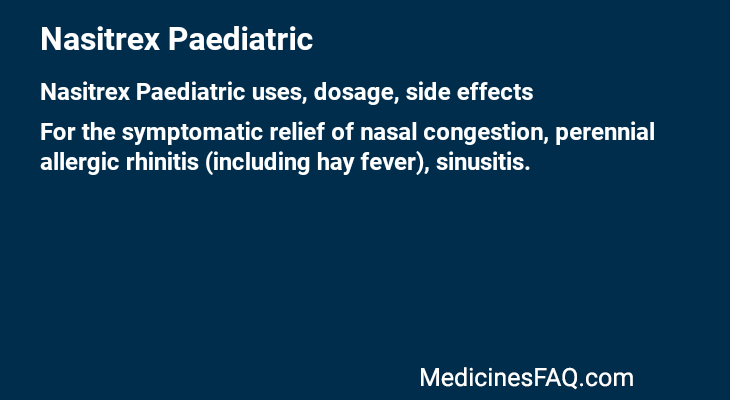 Nasitrex Paediatric