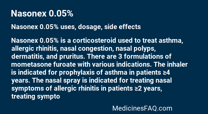 Nasonex 0.05%