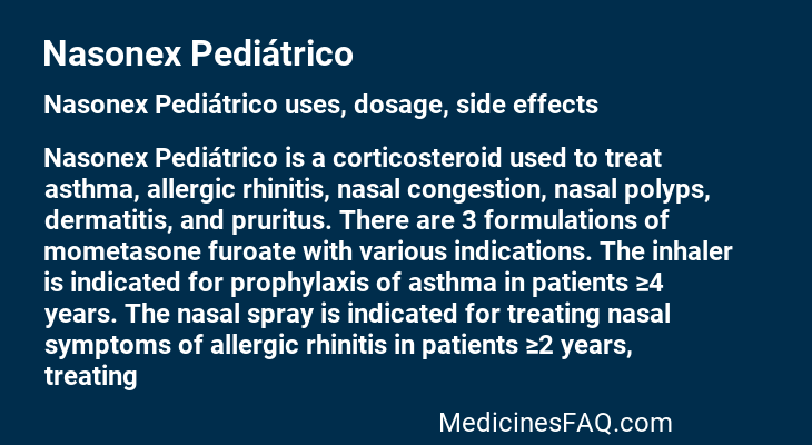 Nasonex Pediátrico