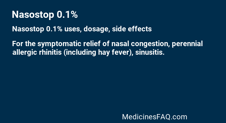 Nasostop 0.1%