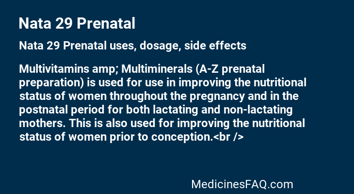 Nata 29 Prenatal