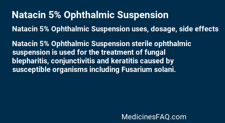 Natacin 5% Ophthalmic Suspension