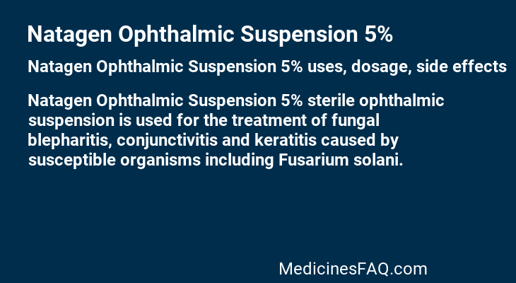 Natagen Ophthalmic Suspension 5%