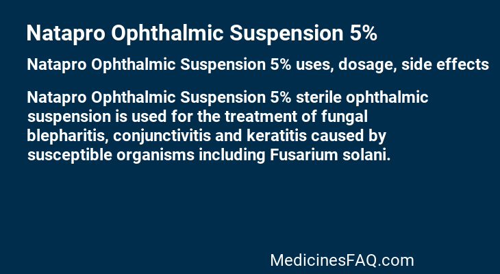 Natapro Ophthalmic Suspension 5%