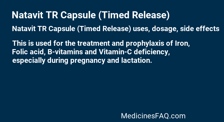 Natavit TR Capsule (Timed Release)