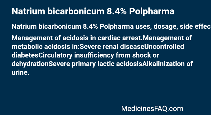 Natrium bicarbonicum 8.4% Polpharma