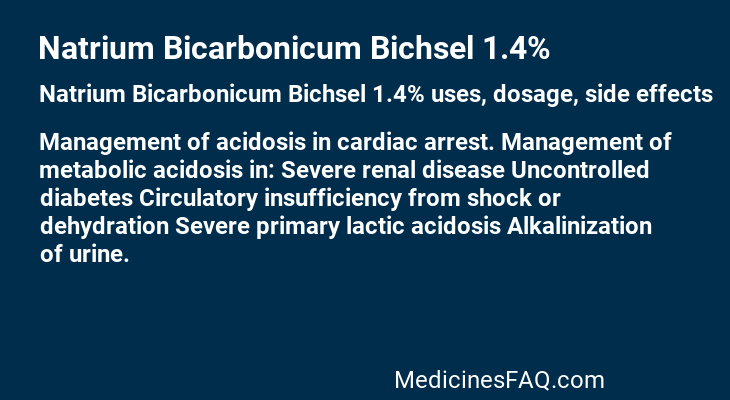 Natrium Bicarbonicum Bichsel 1.4%