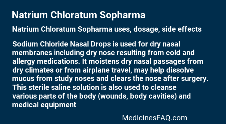 Natrium Chloratum Sopharma